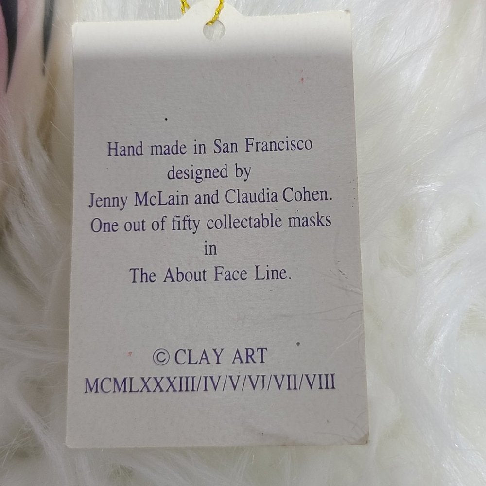 Clay Art About Face Lady Face Flamingo Vintage Mask