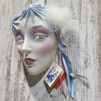 Vintage 1990 Clay Art Ice Queen Mask