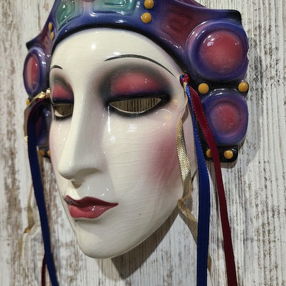 Clay Art 1989 Vintage Lady Face Mask