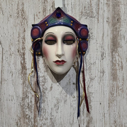 Clay Art 1989 Vintage Lady Face Mask