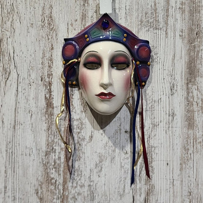 Clay Art 1989 Vintage Lady Face Mask