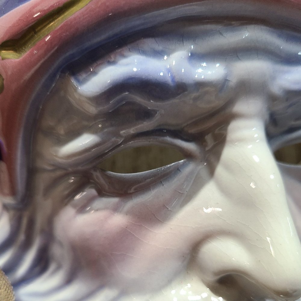 Clay Art SF-USA 1990-1 Magical Wizard Sorcerer Figurine Wall Art Hanging Mask