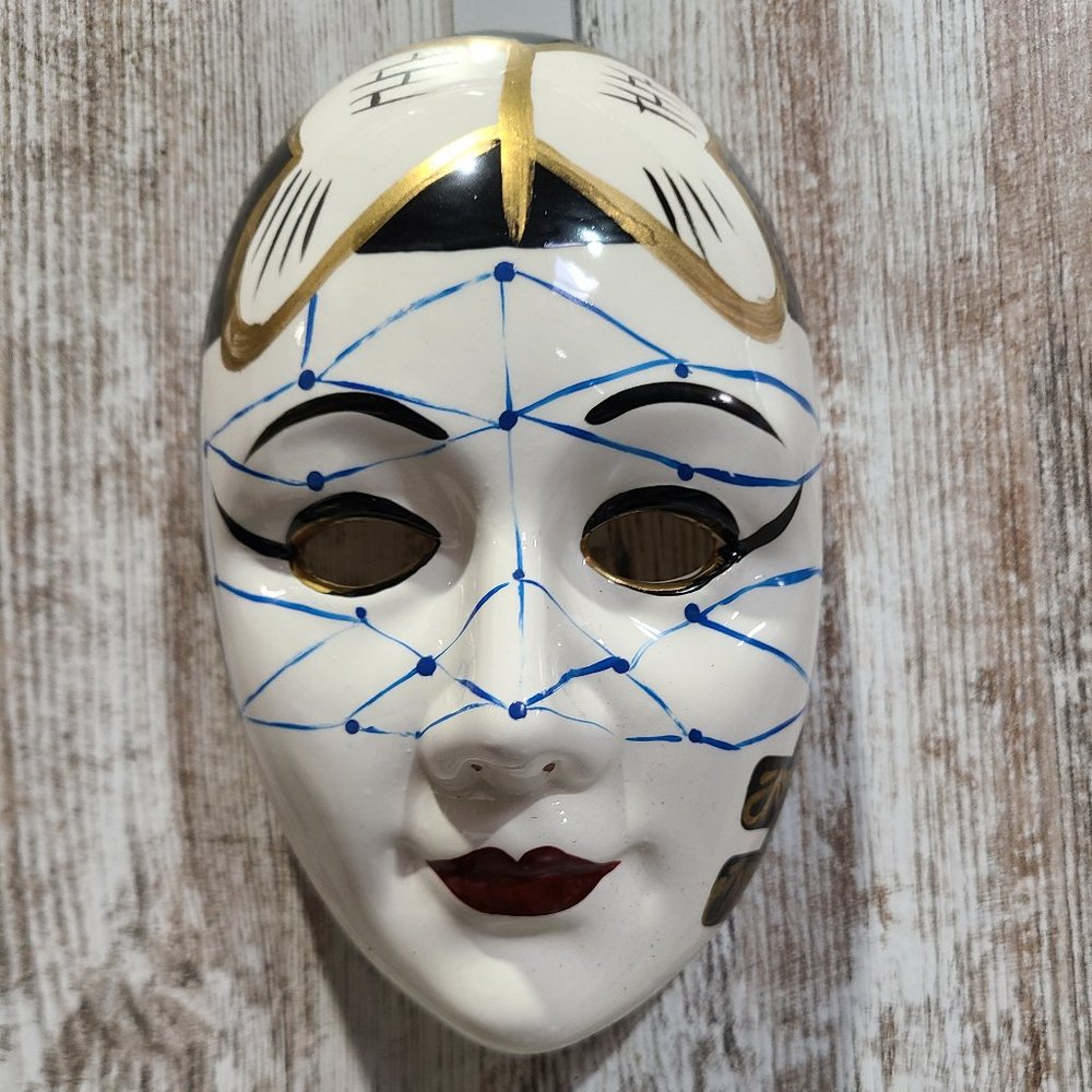 Hand Painted Hanging Wall Mask