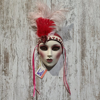 Clay Art About Face Valentine Hanging Wall Mask