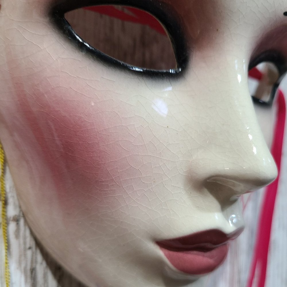 Clay Art About Face Valentine Hanging Wall Mask