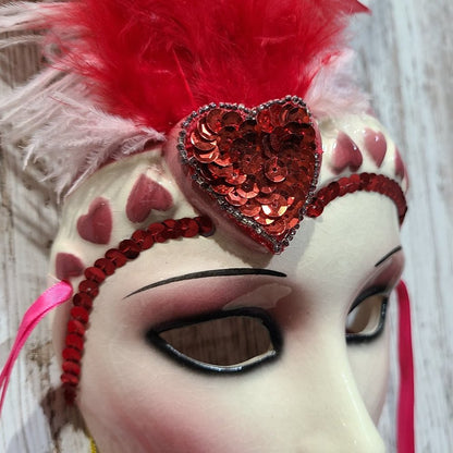 Clay Art About Face Valentine Hanging Wall Mask