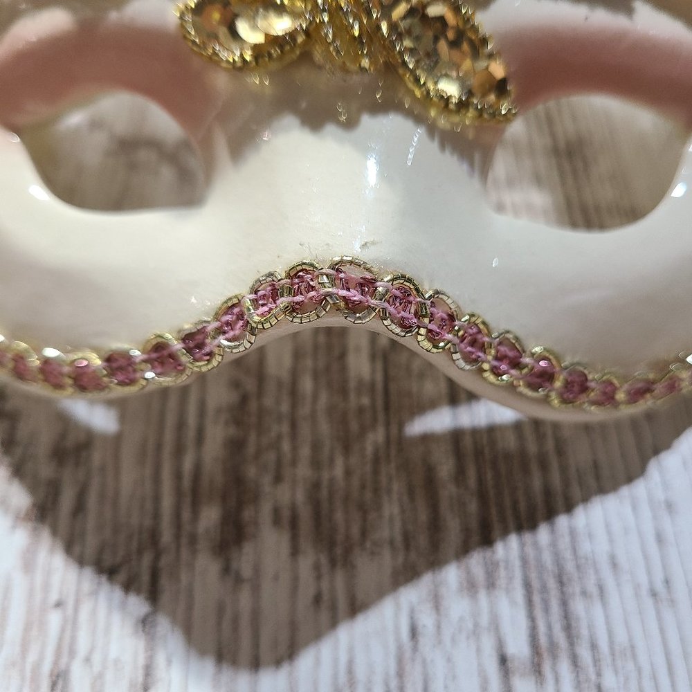 Clay Art Gold Leaf Hanging Wall Mask A1198