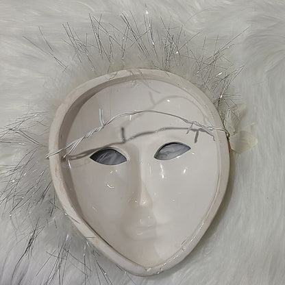 Moon with Pearls Hanging Wall Mask