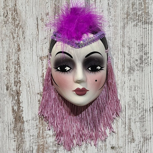 Signed Handcrafted Vintage Unique Creations Ceramic Face Mask