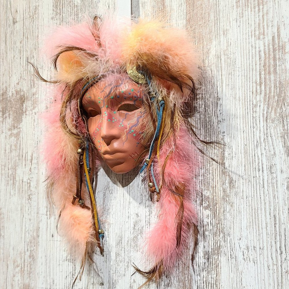 Vintage Native Hanging Wall Mask