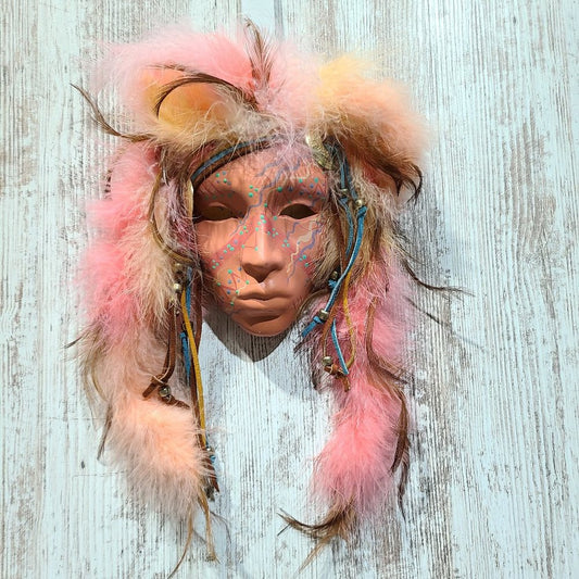 Vintage Native Hanging Wall Mask