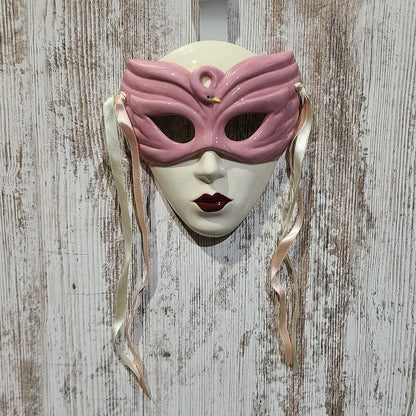 Flamingo Masked Face Hanging Wall Mask
