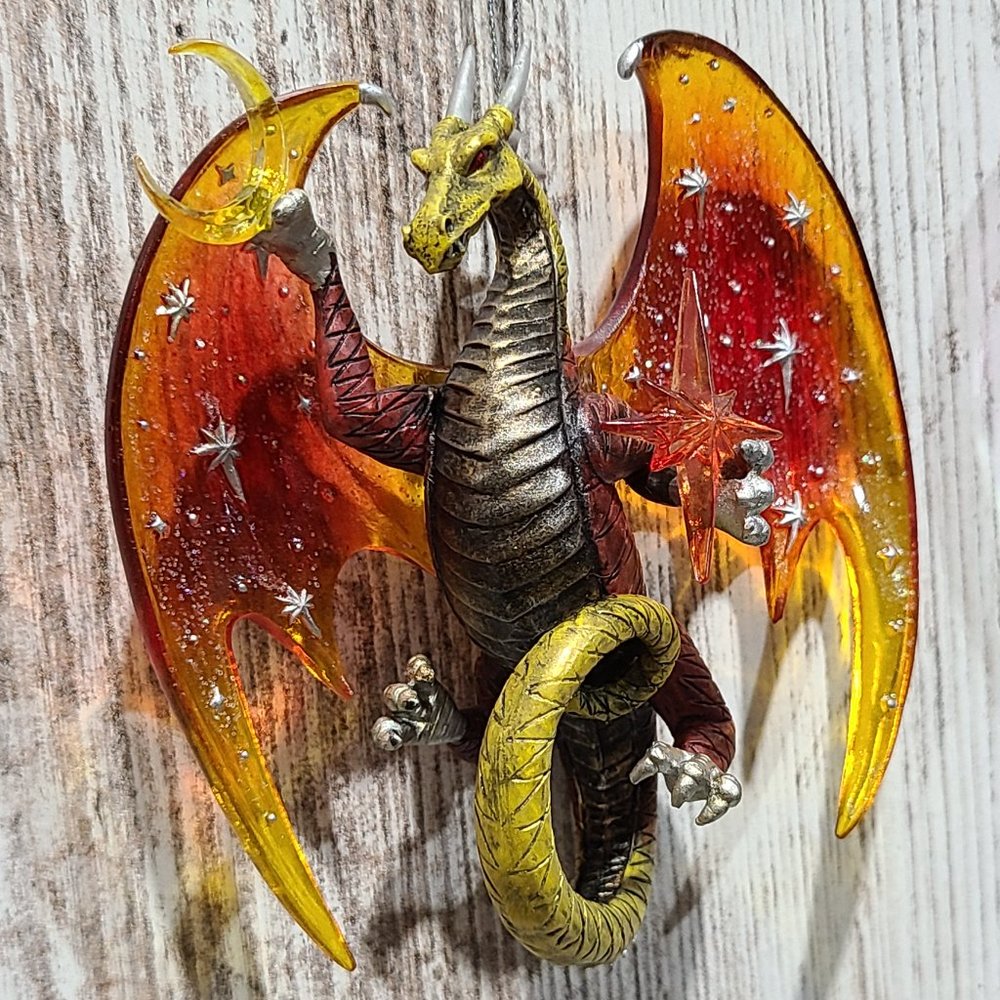 2007 Bradford Editions, "Celestial Visions" Celestial Dragon Ornament Set (2)