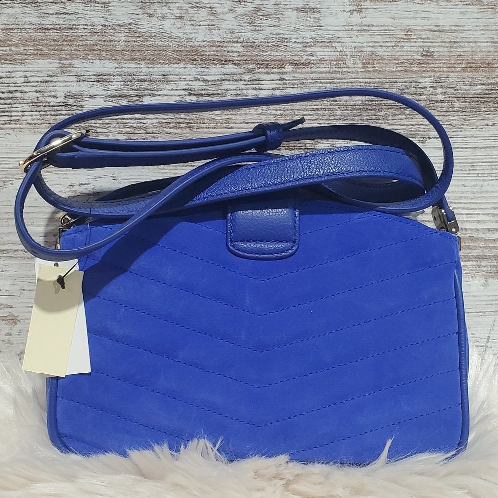 Talbots Quilted Suede Crossbody Bag