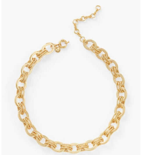 Mixed Texture Links Necklace