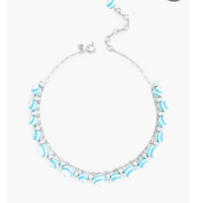 Preppy Stripes Statement Necklace