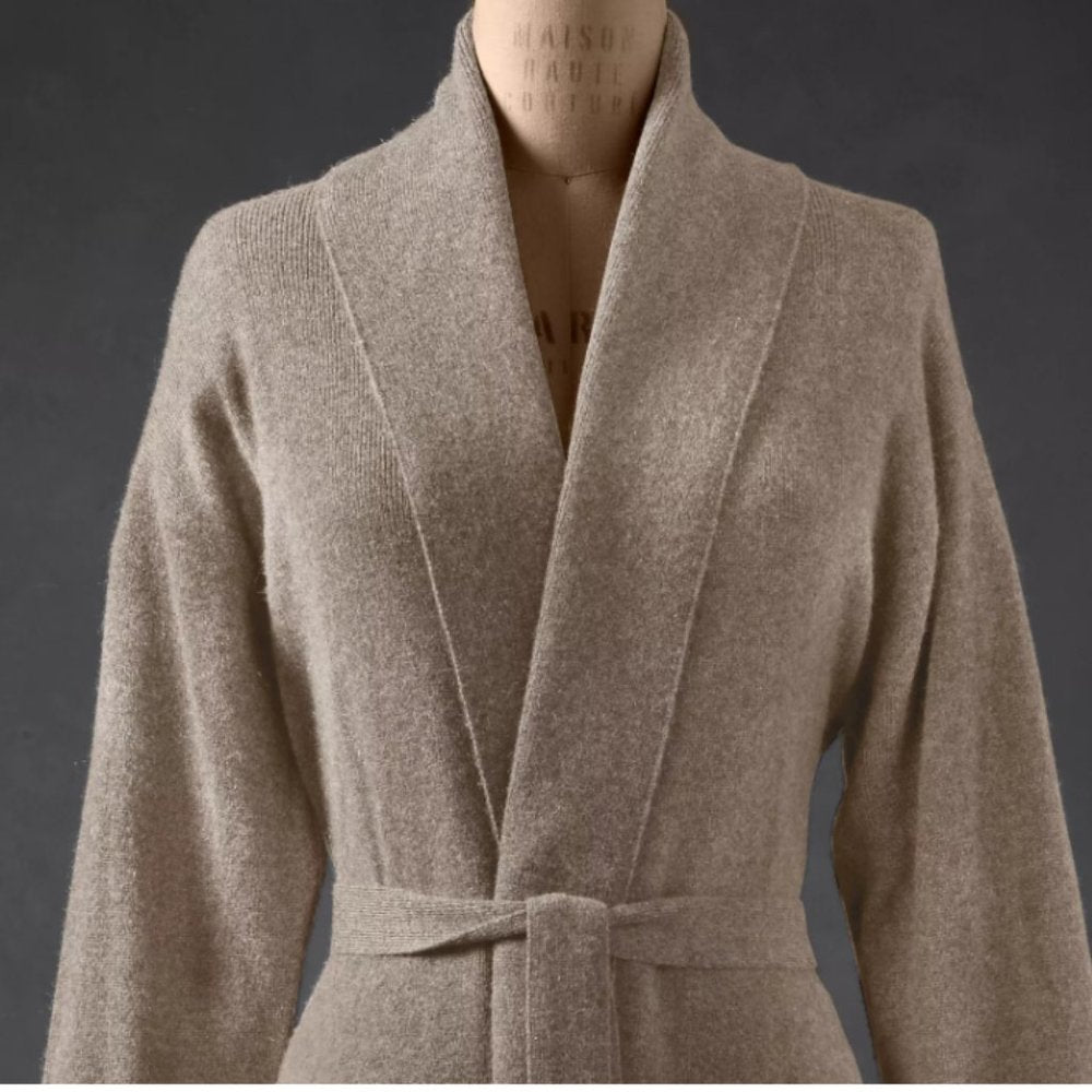 Rh Cashmere Long Robe, Oatmeal, Small- NWT!!