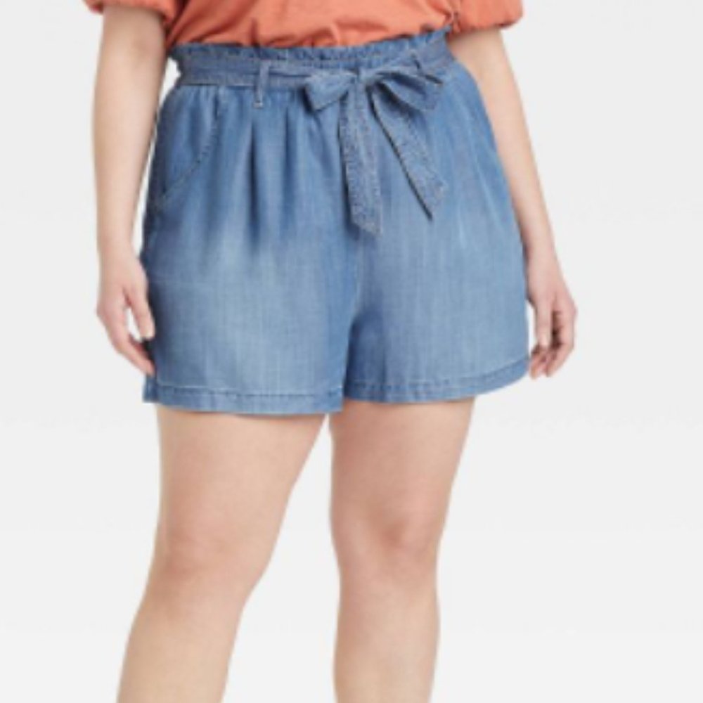 Women's Mid-Rise Paperbag Shorts - Knox Rose