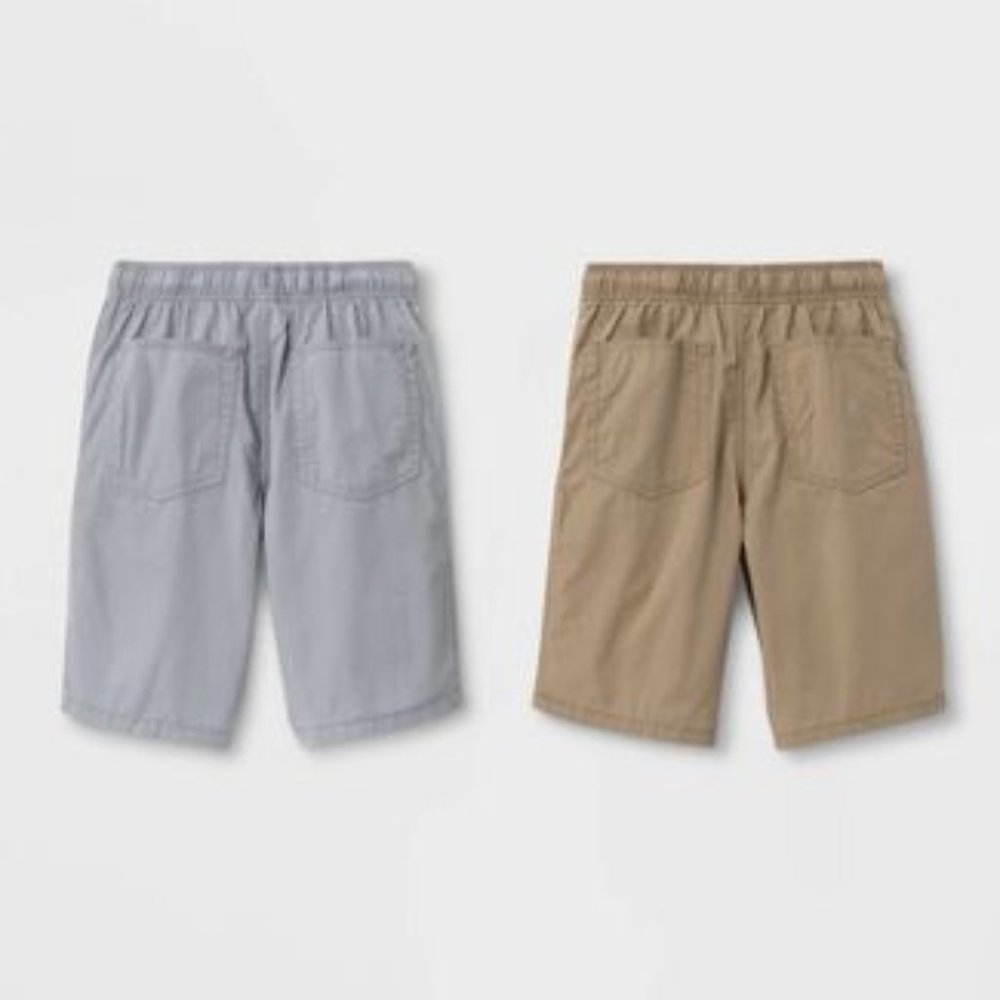 Boys' 2pk Pull-On Woven Shorts - Cat & Jack