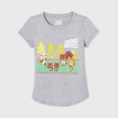 Girls' Nintendo Animal Crossing Short Sleeve T-Shirt Size L (10-12)