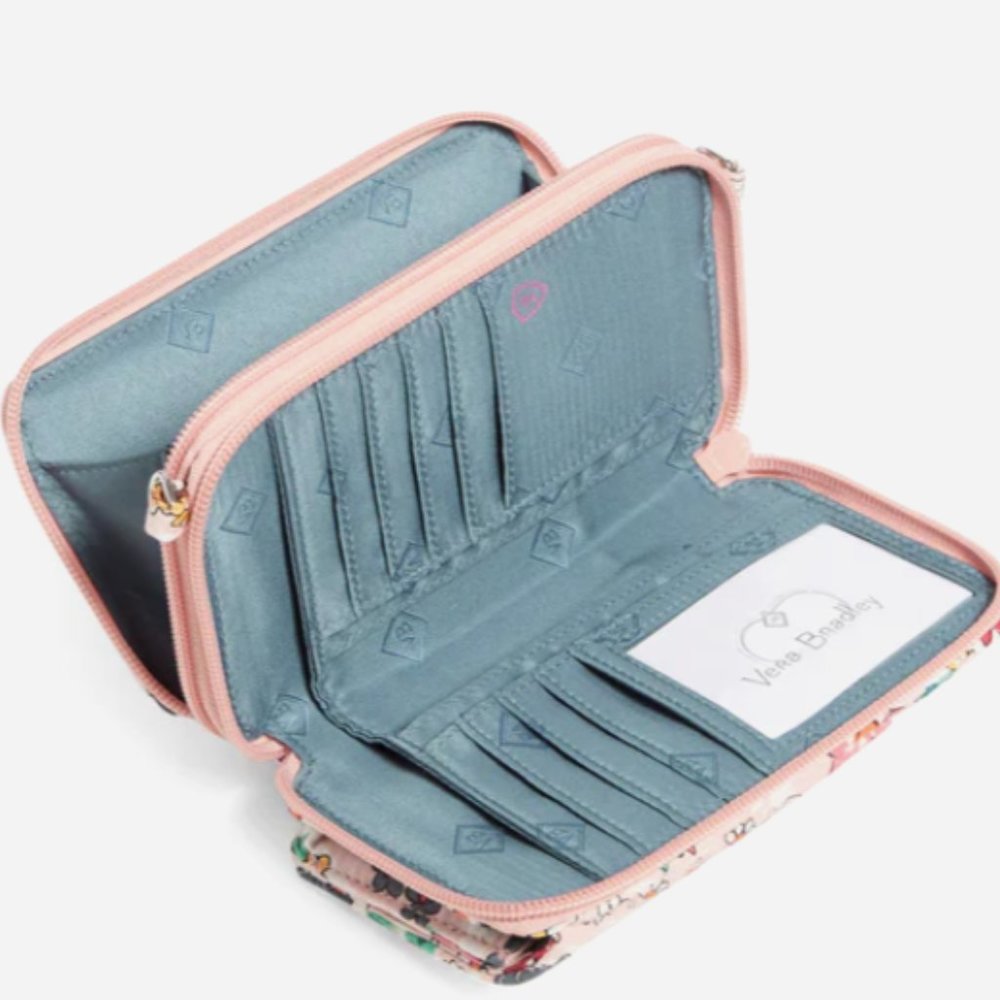 RFID All in One Crossbody Bag in Recycled Cotton