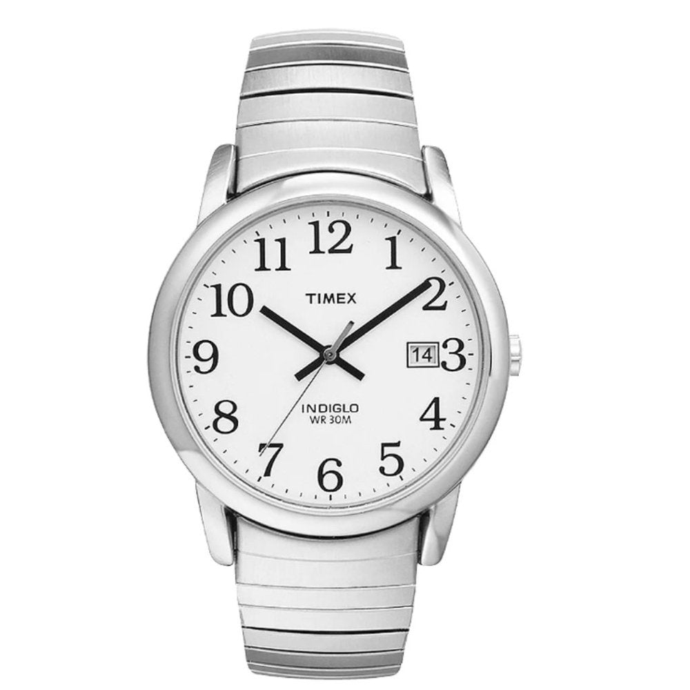 Men's TIMEX Stainless Steel Expansion Band Water Resistant Watch 30M