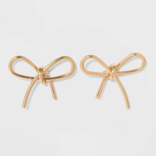 SUGARFIX by BaubleBar Gold Bow Earrings - Gold