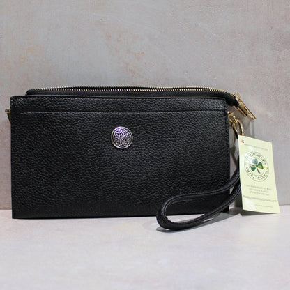 Irish Large Celtic Wristlet, Black