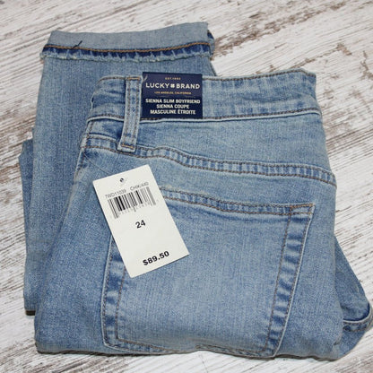Lucky Brand Woman's Sienna Slim Boyfriend Jeans, 24 NWT!!