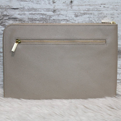 Pottery Barn Quinn Leather Jewelry Pouch, Large Fawn,  NWT!