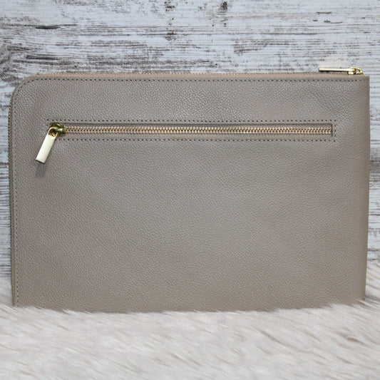 Pottery Barn Quinn Leather Jewelry Pouch, Large Fawn,  NWT!