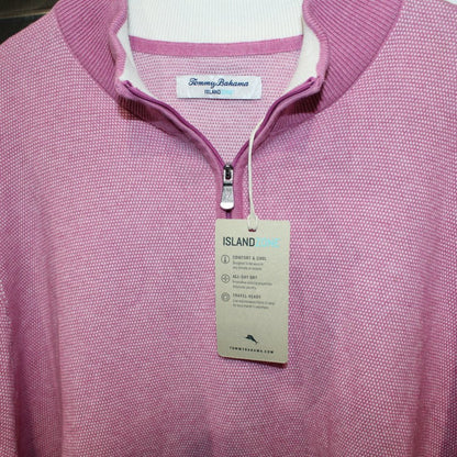 Tommy Bahama Coolside IslandZone Long-Sleeve Half-Zip, XL NWT!