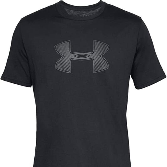 Under Armour Men's Big Logo Short Sleeve T-Shirt, Black/Gray, NWT!