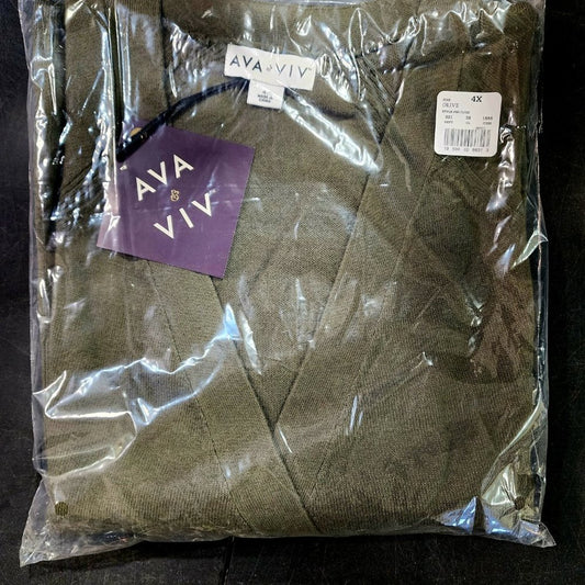 COPY - Ava & Viv Women"s Cardigan Sweater,Green size 4x Target