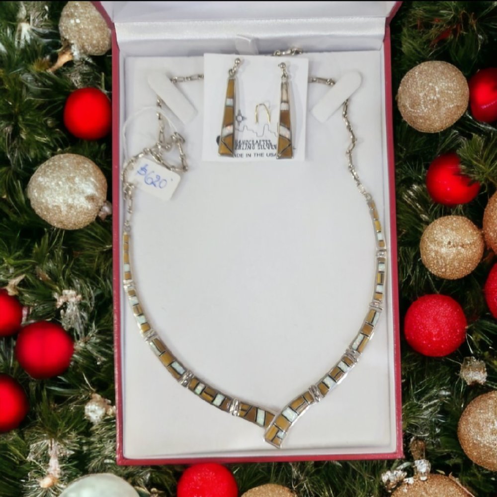 Sterling Silver Multi Stone Jewelry Set