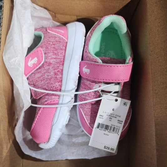 COPY - See Kai Run Basics Stryker, Lace Hot Pink, 6